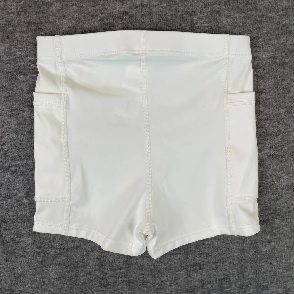 Kids White Racerback Athletic Tennis Dress and Shorts Set‎ H3E284 Size 6